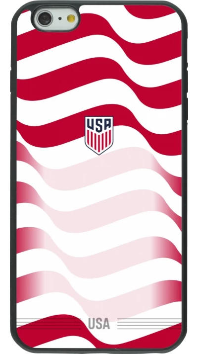 iPhone 6 Plus / 6s Plus Case Hülle - Silikon schwarz Vereinigten Staaten 2026 personalisierbares Fussballtrikot
