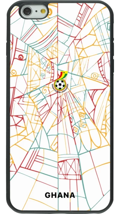 iPhone 6 Plus / 6s Plus Case Hülle - Silikon schwarz Ghana 2026 personalisierbares Fussballtrikot