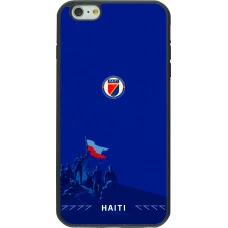 Coque iPhone 6 Plus / 6s Plus - Silicone rigide noir Maillot de football Haiti 2026 personnalisable