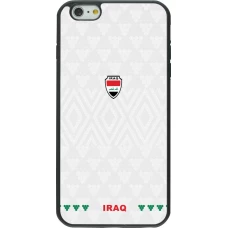Coque iPhone 6 Plus / 6s Plus - Silicone rigide noir Maillot de football Irak 2026 personnalisable
