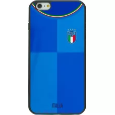 iPhone 6 Plus / 6s Plus Case Hülle - Silikon schwarz Italien 2022 personalisierbares Fußballtrikot