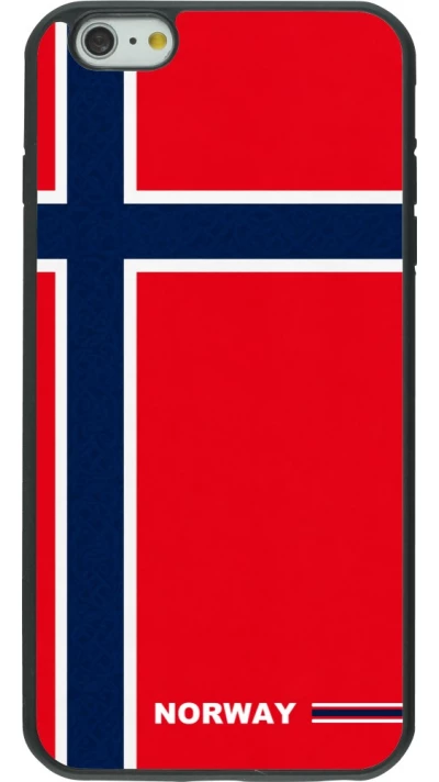 iPhone 6 Plus / 6s Plus Case Hülle - Silikon schwarz Norwegen 2026 personalisierbares Fussballtrikot