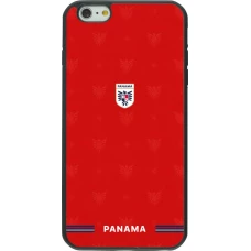 Coque iPhone 6 Plus / 6s Plus - Silicone rigide noir Maillot de football Panama 2026 personnalisable