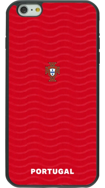 iPhone 6 Plus / 6s Plus Case Hülle - Silikon schwarz Portugal 2026 personalisierbares Fussballtrikot