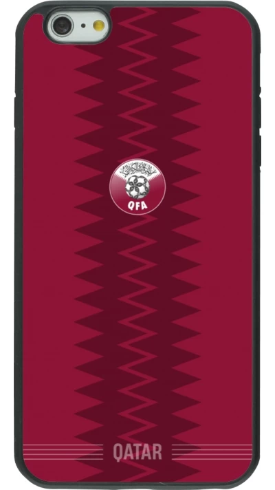 iPhone 6 Plus / 6s Plus Case Hülle - Silikon schwarz Qatar 2026 personalisierbares Fussballtrikot