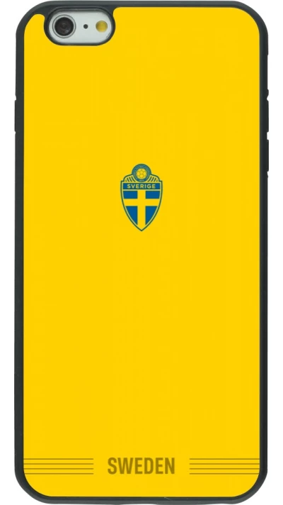 iPhone 6 Plus / 6s Plus Case Hülle - Silikon schwarz Schweden 2026 personalisierbares Fussballtrikot