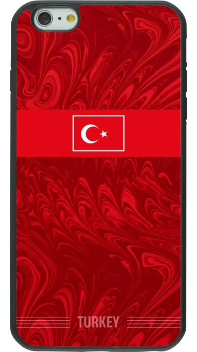 iPhone 6 Plus / 6s Plus Case Hülle - Silikon schwarz Türkei 2026 personalisierbares Fussballtrikot