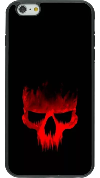 iPhone 6 Plus / 6s Plus Case Hülle - Silikon schwarz Halloween 2023 scary skull