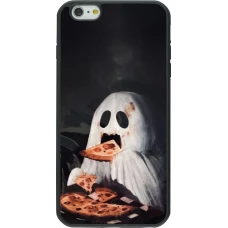 iPhone 6 Plus / 6s Plus Case Hülle - Silikon schwarz Halloween 2026 Ghost eating pizza