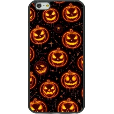 iPhone 6 Plus / 6s Plus Case Hülle - Silikon schwarz Halloween 2026 Pattern Pumpkins