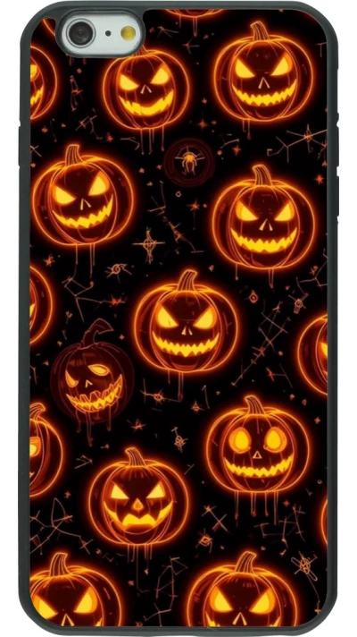 iPhone 6 Plus / 6s Plus Case Hülle - Silikon schwarz Halloween 2026 Pattern Pumpkins
