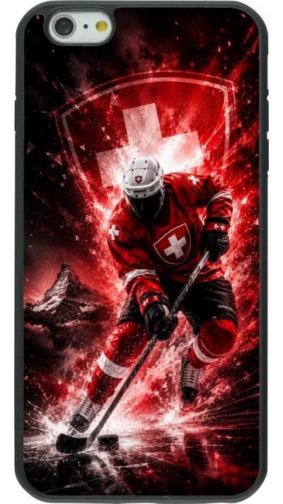 iPhone 6 Plus / 6s Plus Case Hülle - Silikon schwarz Hockey World Championship Player