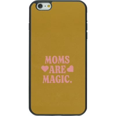 Coque iPhone 6 Plus / 6s Plus - Silicone rigide noir Mom 2026 Are Magic