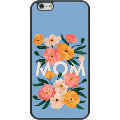 Coque iPhone 6 Plus / 6s Plus - Silicone rigide noir Mom 2026 Flowers
