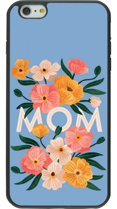 iPhone 6 Plus / 6s Plus Case Hülle - Silikon schwarz Mom 2026 Flowers