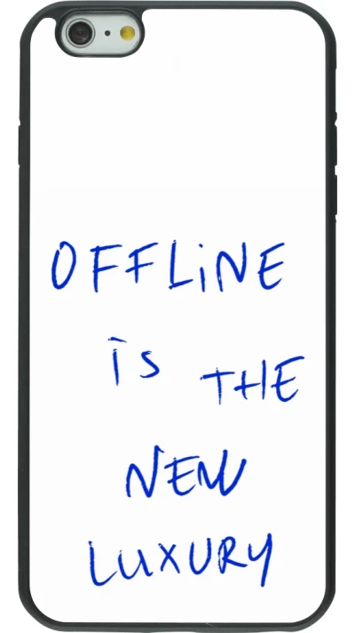 iPhone 6 Plus / 6s Plus Case Hülle - Silikon schwarz Offline is the new luxury