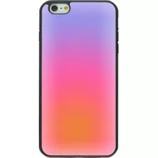 iPhone 6 Plus / 6s Plus Case Hülle - Silikon schwarz Orange Pink Blue Gradient