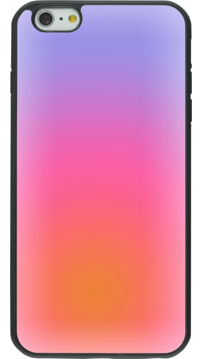 iPhone 6 Plus / 6s Plus Case Hülle - Silikon schwarz Orange Pink Blue Gradient