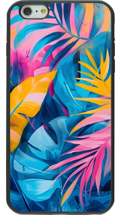 iPhone 6 Plus / 6s Plus Case Hülle - Silikon schwarz Palms Blue