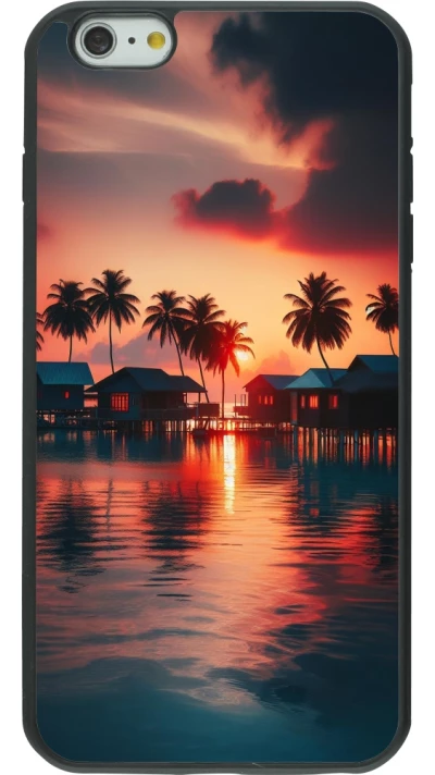 iPhone 6 Plus / 6s Plus Case Hülle - Silikon schwarz Paradies Malediven