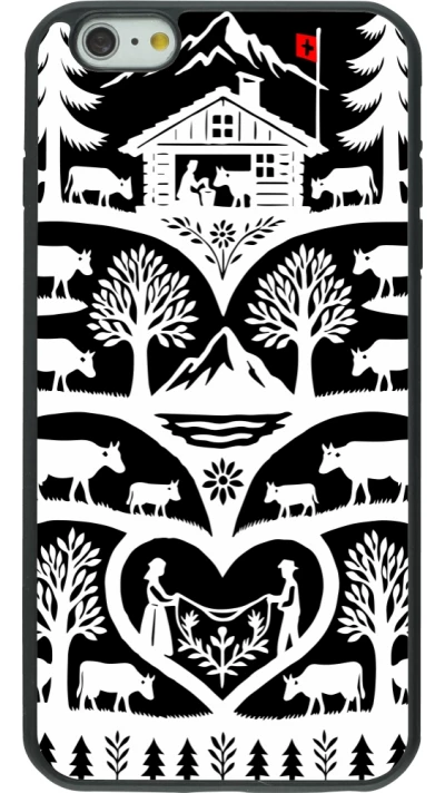 iPhone 6 Plus / 6s Plus Case Hülle - Silikon schwarz Poya Schweiz 2 schwarz