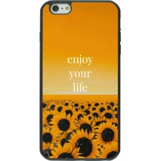 iPhone 6 Plus / 6s Plus Case Hülle - Silikon schwarz Summer 2026 Enjoy your life