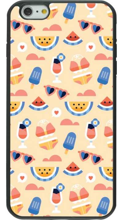 iPhone 6 Plus / 6s Plus Case Hülle - Silikon schwarz Pattern Summer 2026