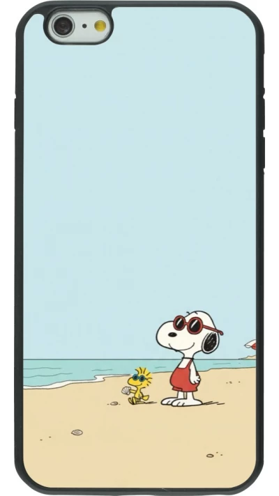 iPhone 6 Plus / 6s Plus Case Hülle - Silikon schwarz Snoopy on the beach Summer 2026