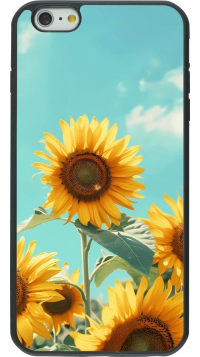 iPhone 6 Plus / 6s Plus Case Hülle - Silikon schwarz Sunflowers Summer 2026