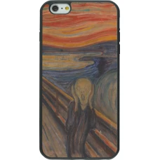 iPhone 6 Plus / 6s Plus Case Hülle - Silikon schwarz Kunstbild - Der Schrei - Edvard Munch