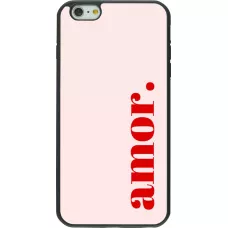 iPhone 6 Plus / 6s Plus Case Hülle - Silikon schwarz Valentine 2024 amor