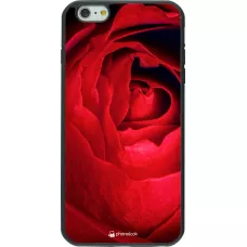 Coque iPhone 6 Plus / 6s Plus - Silicone rigide noir Valentine 2022 Rose