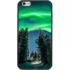 iPhone 6 Plus / 6s Plus Case Hülle - Silikon schwarz Winter 22 Northern Lights
