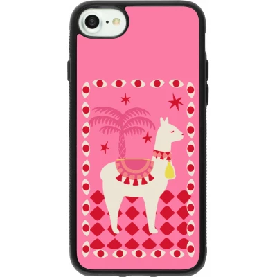 Coque iPhone 7 / 8 / SE (2020, 2022) - Silicone rigide noir Alpaca 2026