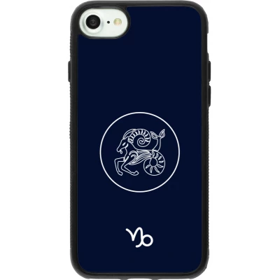 iPhone 7 / 8 / SE (2020, 2022) Case Hülle - Silikon schwarz Astrologie Steinbock