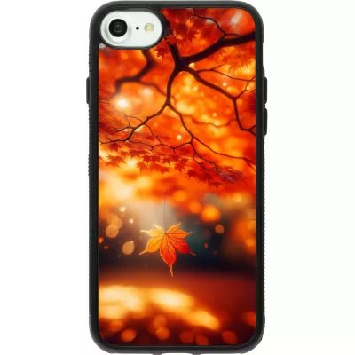 iPhone 7 / 8 / SE (2020, 2022) Case Hülle - Silikon schwarz Herbst Magisch Orange