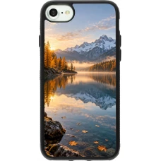 iPhone 7 / 8 / SE (2020, 2022) Case Hülle - Silikon schwarz Autumn 26 Autumn lake