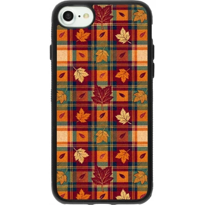 Coque iPhone 7 / 8 / SE (2020, 2022) - Silicone rigide noir Autumn 26 Autumn pattern