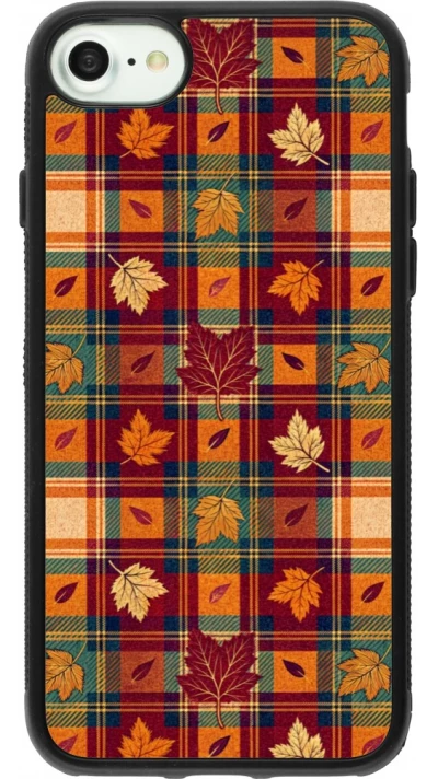 Coque iPhone 7 / 8 / SE (2020, 2022) - Silicone rigide noir Autumn 26 Autumn pattern