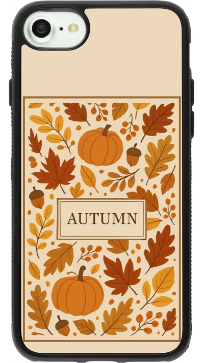 Coque iPhone 7 / 8 / SE (2020, 2022) - Silicone rigide noir Autumn 26 Hello autumn