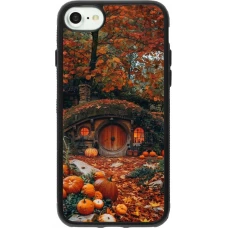 iPhone 7 / 8 / SE (2020, 2022) Case Hülle - Silikon schwarz Autumn 26 Hobbit house