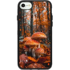iPhone 7 / 8 / SE (2020, 2022) Case Hülle - Silikon schwarz Autumn 26 Mushrooms in the woods