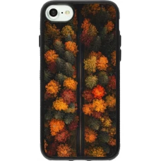iPhone 7 / 8 / SE (2020, 2022) Case Hülle - Silikon schwarz Autumn 26 Road in autumn