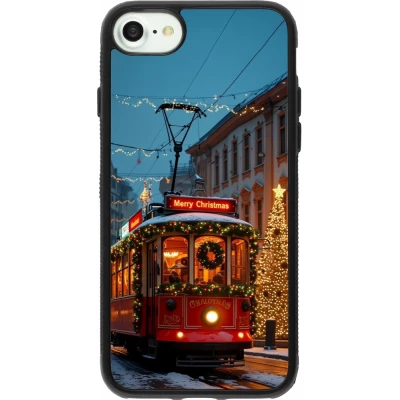 iPhone 7 / 8 / SE (2020, 2022) Case Hülle - Silikon schwarz Christmas 25 Xmas Train