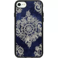 Hülle iPhone 7 / 8 / SE (2020, 2022) - Silikon schwarz Cream Flower Moroccan