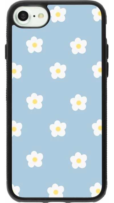 iPhone 7 / 8 / SE (2020, 2022) Case Hülle - Silikon schwarz Easter 2024 daisy flower