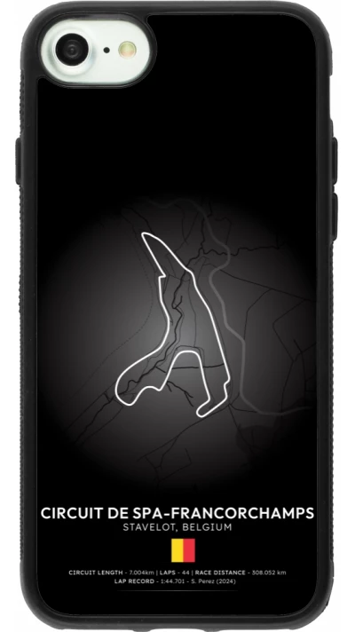 iPhone 7 / 8 / SE (2020, 2022) Case Hülle - Silikon schwarz F1 Track 2025 Belgium