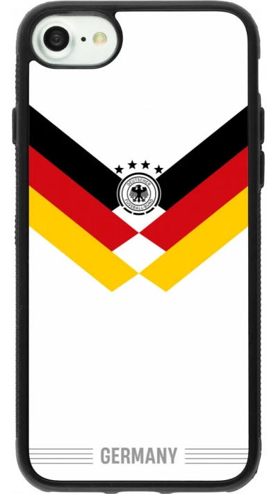 iPhone 7 / 8 / SE (2020, 2022) Case Hülle - Silikon schwarz Deutschland 2026 personalisierbares Fussballtrikot