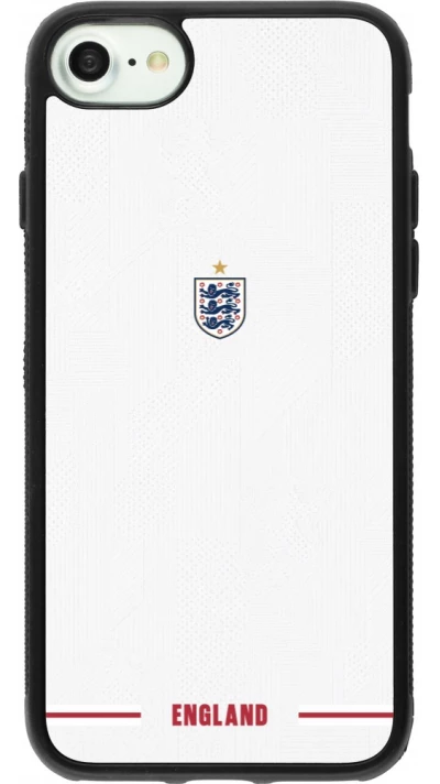 Coque iPhone 7 / 8 / SE (2020, 2022) - Silicone rigide noir Maillot de football Angleterre 2026 personnalisable