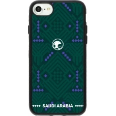 iPhone 7 / 8 / SE (2020, 2022) Case Hülle - Silikon schwarz Saudi Arabien 2026 personalisierbares Fussballtrikot